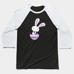 Shades of purple rabbit in egg shell, purple, rabbit,bunny,egg,egshell,easter,spring,gift, Baseball T-Shirt